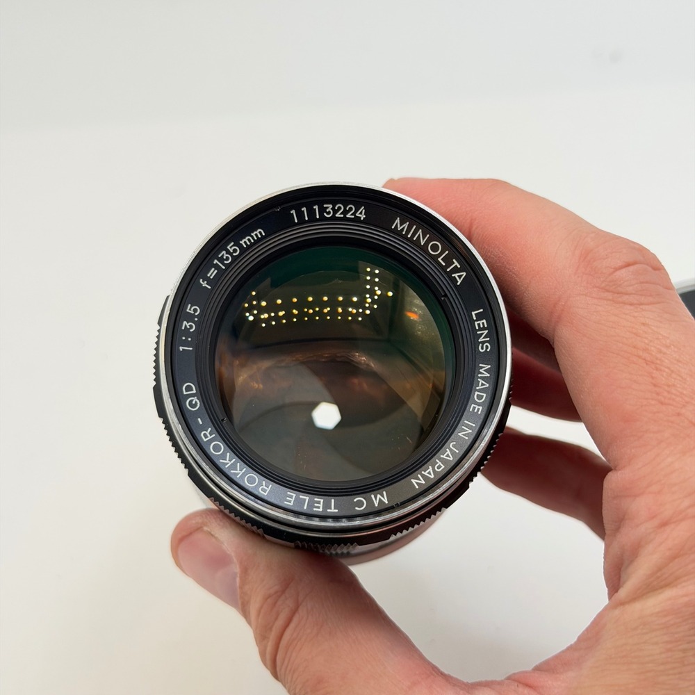 Minolta MC Tele Rokkor-QD 135mm f3.5 Lens with Hood and Case 1113224 - Picture 11 of 13
